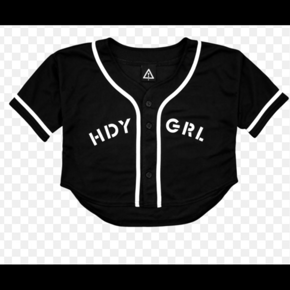 HDYGRLZ Crop Top Jersey (Black ) - Picture 3 of 3